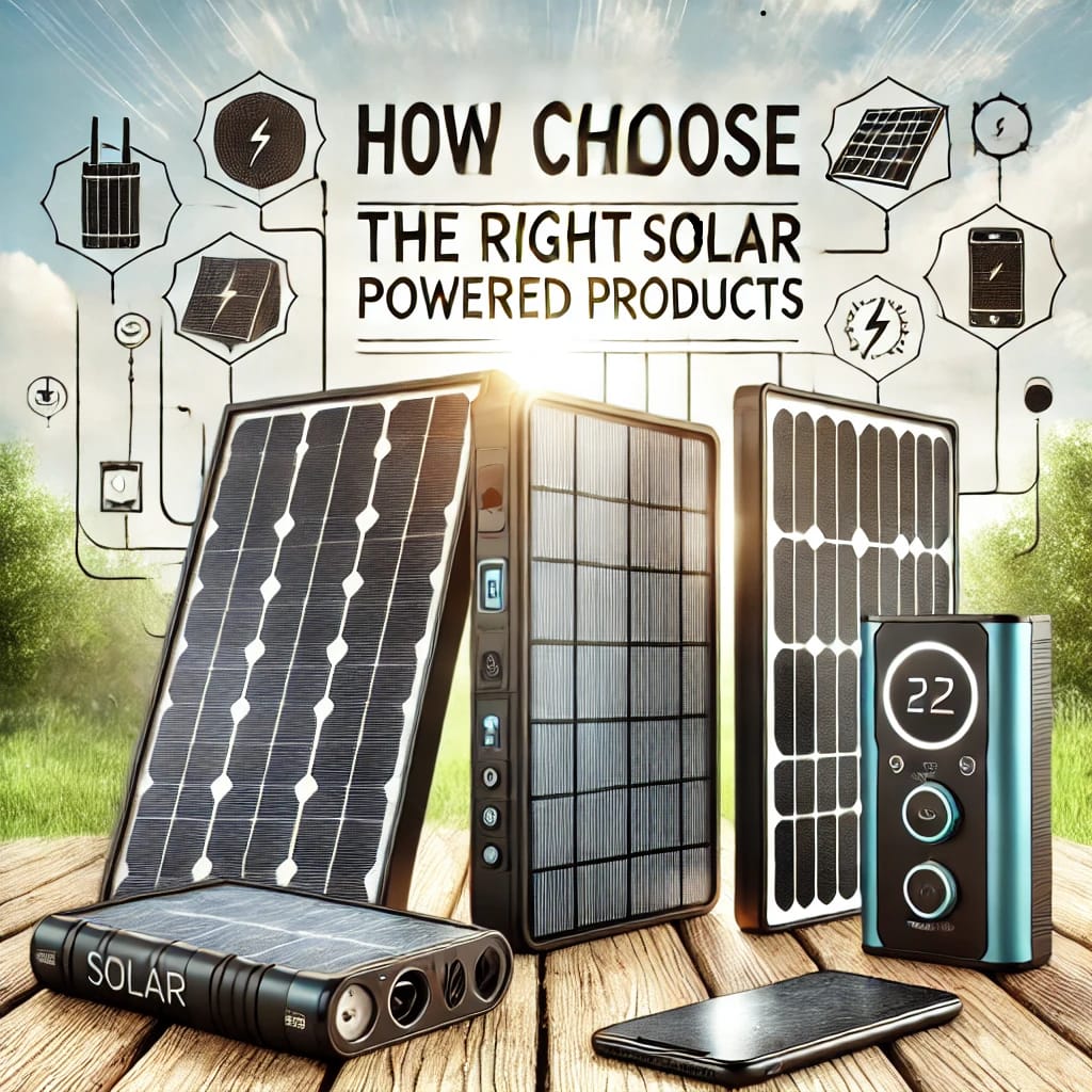 "How to Choose the Perfect Solar-Powered Product: A Comprehensive Guide"